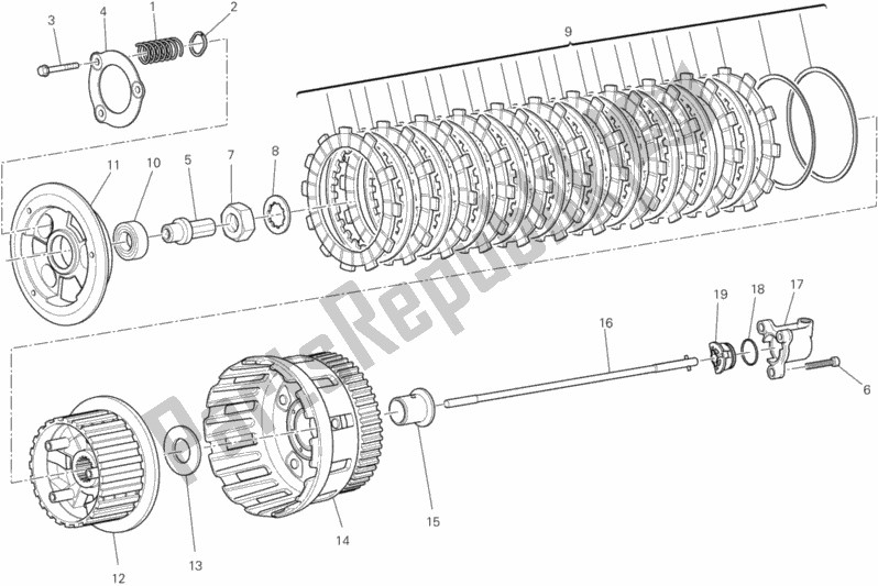 Toutes les pièces pour le Embrayage du Ducati Superbike 1199 Panigale S ABS 2013